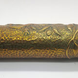 Pair of brass shell vases