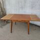 Table carrée vintage avec rallonges