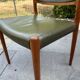 Lot de 6 chaises scandinave J.L. Møller Model 80 années 1960
