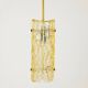 Vintage ceiling light by Carl Fagerlund for Orrefors - moulded golden glass, warm light, glass texture - 1960s - timeless design, gift idea.