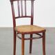 Original vintage Thonet design bistro chair with matte seat