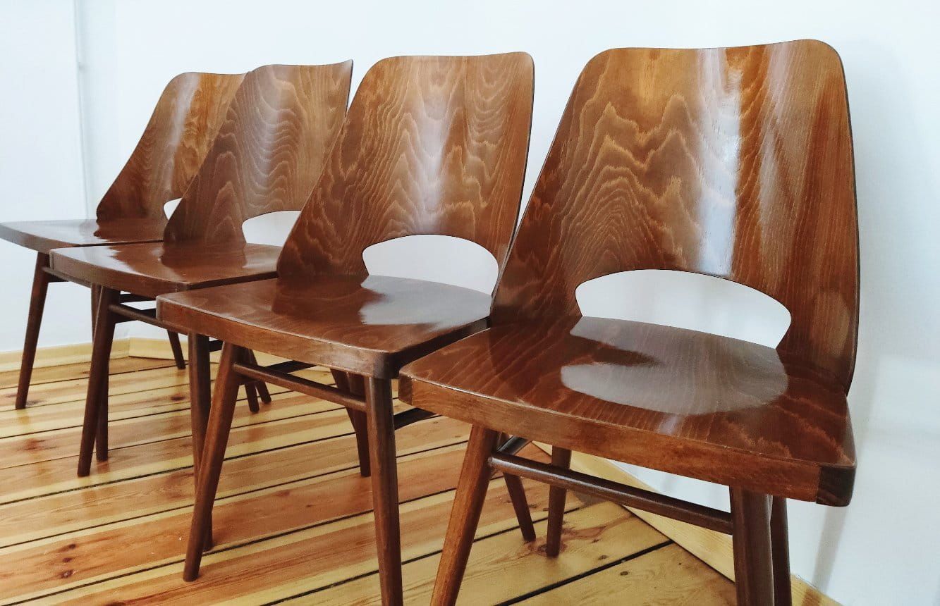 Set of Four Chairs by O. Haerdtl for TON, Czechoslovakia, 1960s