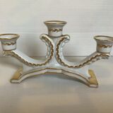 Antique white and gold candle holder Belgium