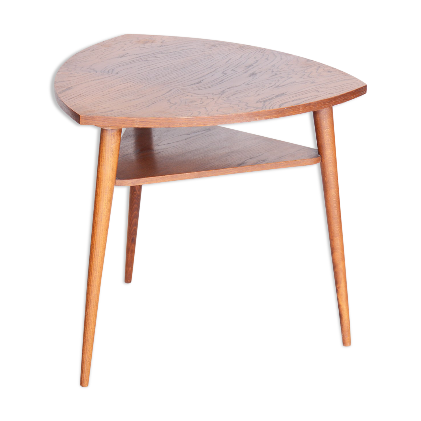 Mid Century Table, 1950s Czechia - Original condition oak