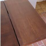 Large rustic farmhouse table with extensions