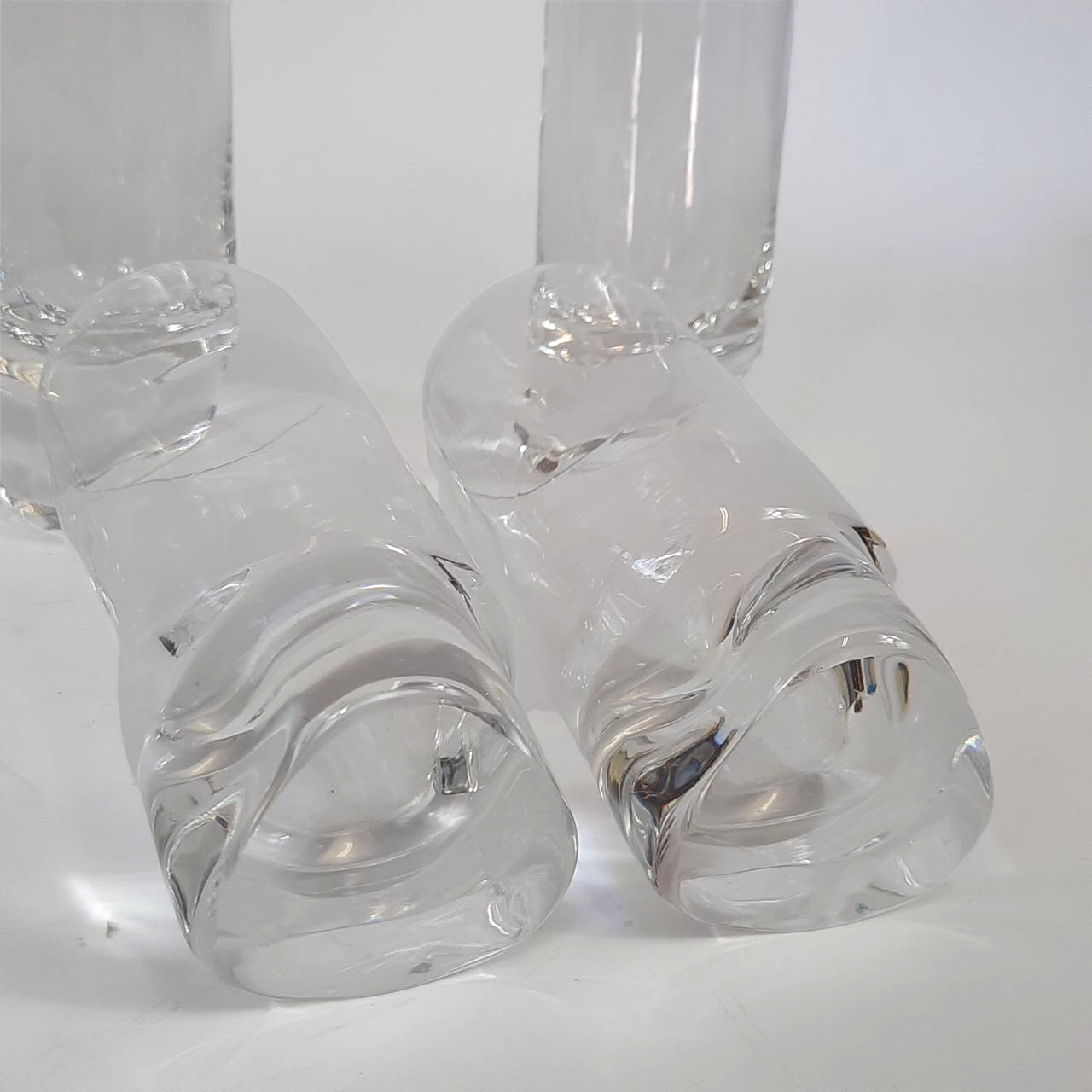 Six glasses Pitagora model design by Marco Zanuso for Arnolfo di Cambio.