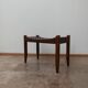 Tabouret en cuir du milieu du siècle