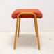 Mid-century bentwood stool by Dřevopodnik Holešov, wooden seating, 1970s