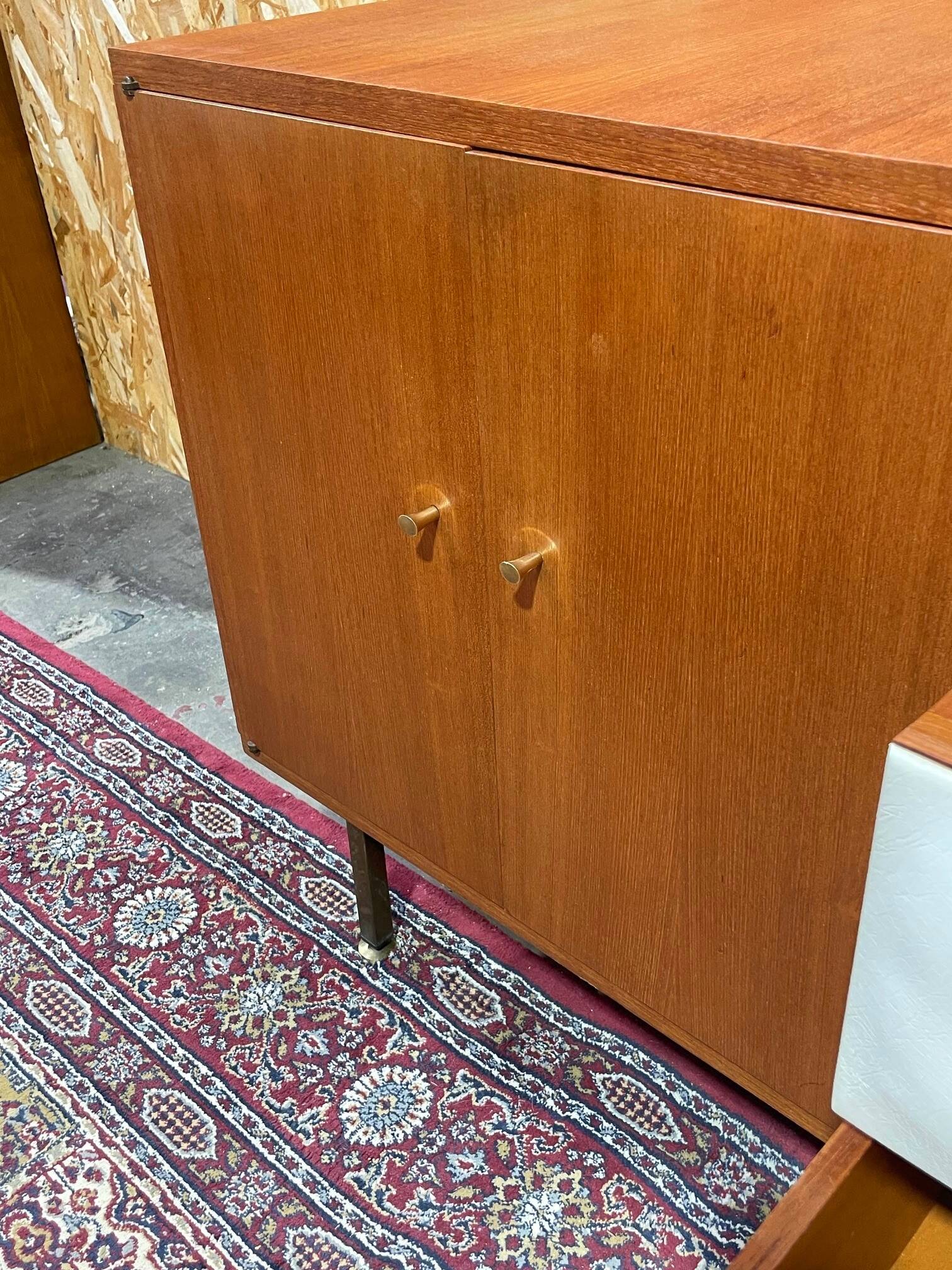 Vintage teak enfilade by Roger Landault for Regy, 1960s.