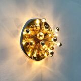 Atomic Brass Ceiling Light in Modern German Mid-Century by Dorothee Becker for Cosack, 1970s