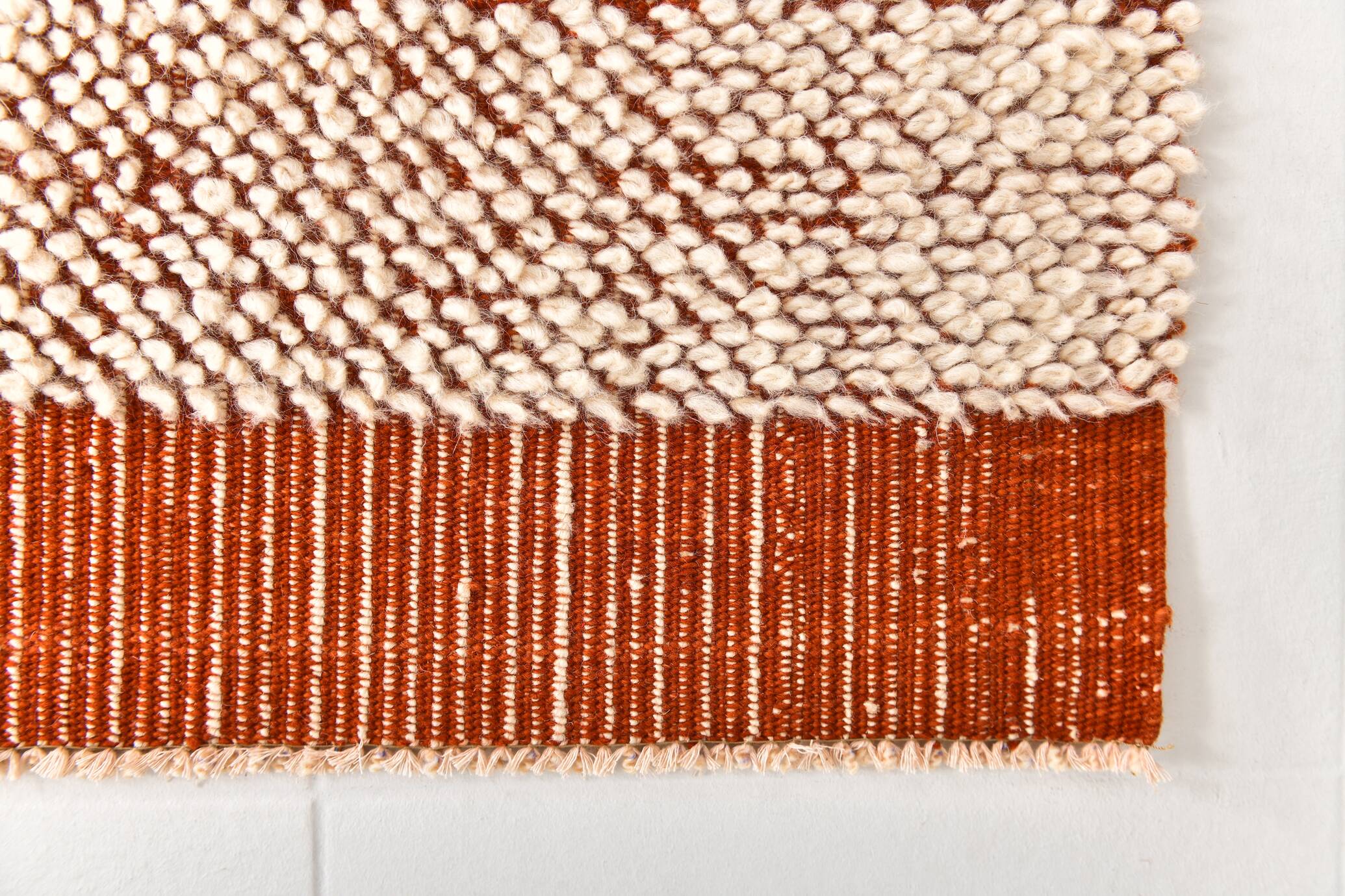 6x10 Terracotta Vintage Kilim Rug, 195x300Cm