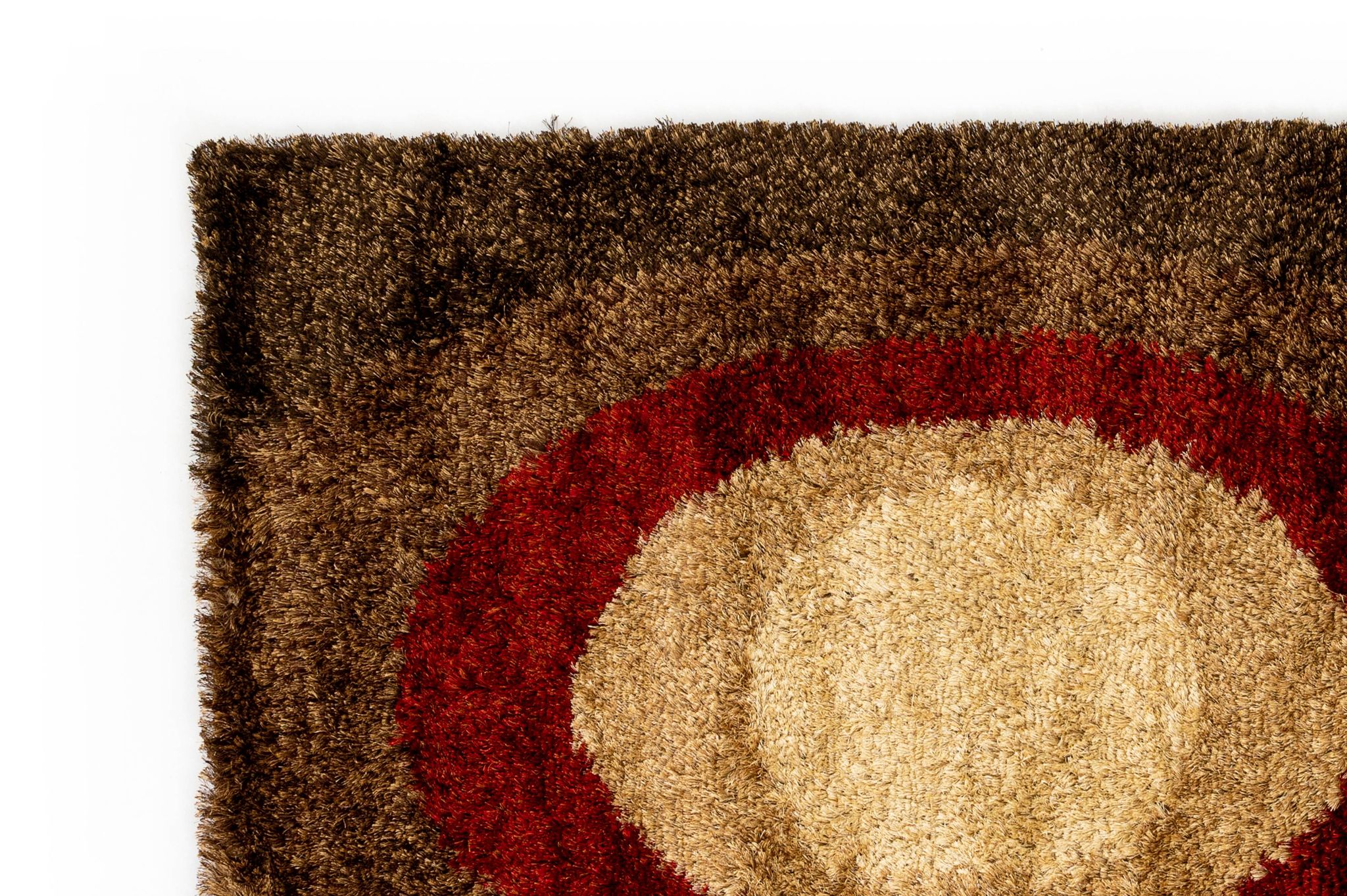 NOS Scandinavian design viscose rya rug by Axeco Svenska AB. 199 x 144 cm = 78 x 57 in