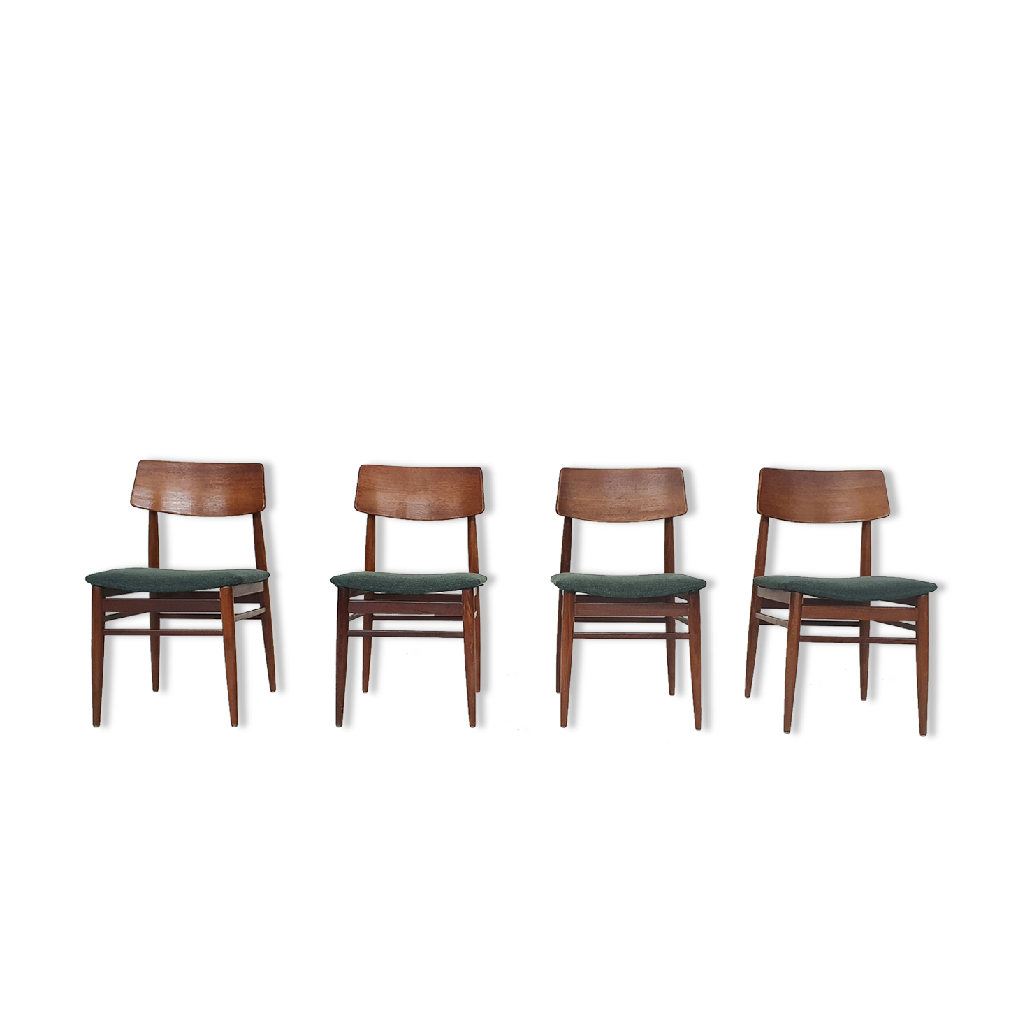 Set of four teak dining chairs by Topform, The Netherlands 1960's