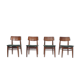 Set of four teak dining chairs by Topform, The Netherlands 1960's