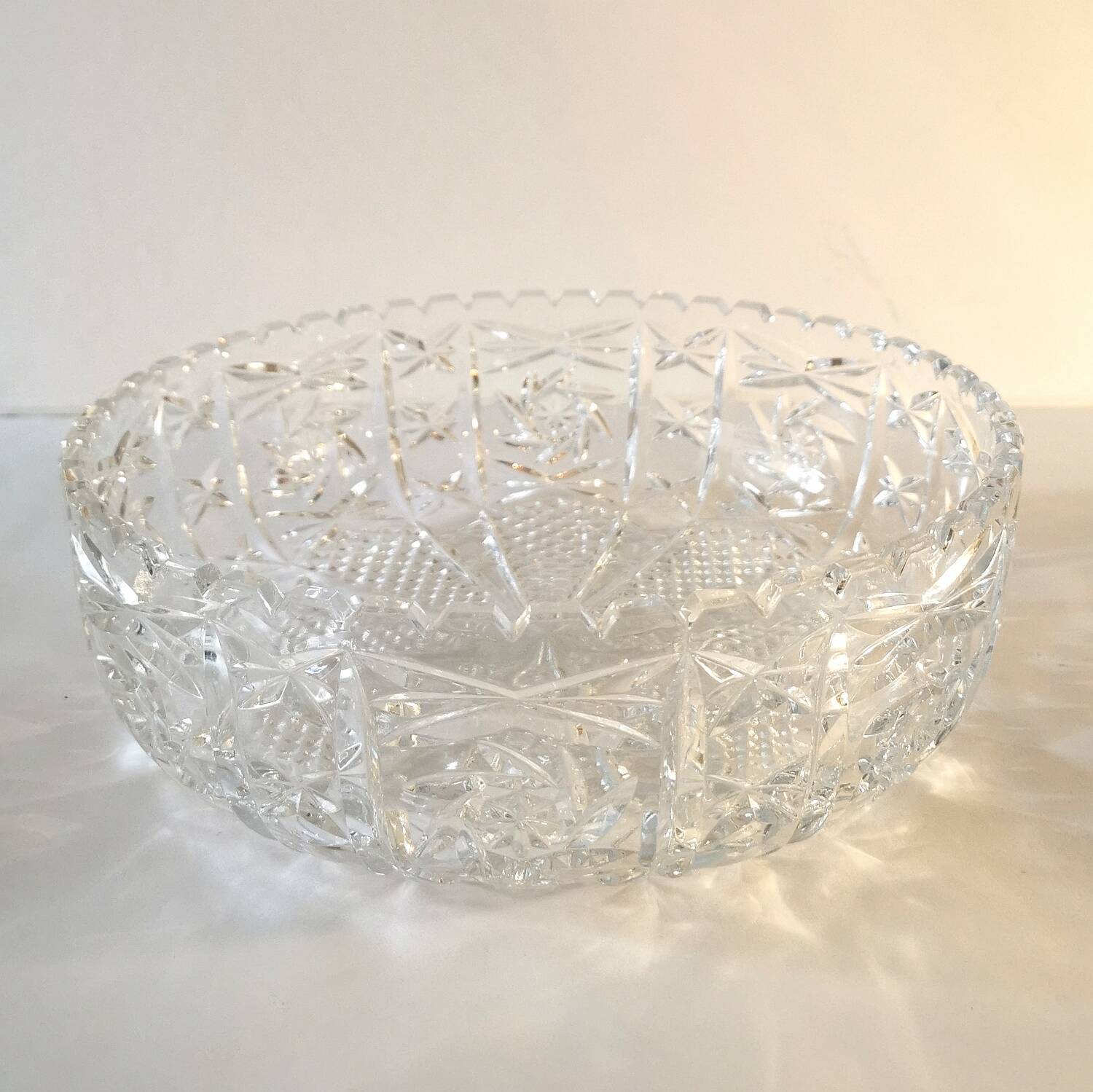 Plat, coupe à fruit en cristal