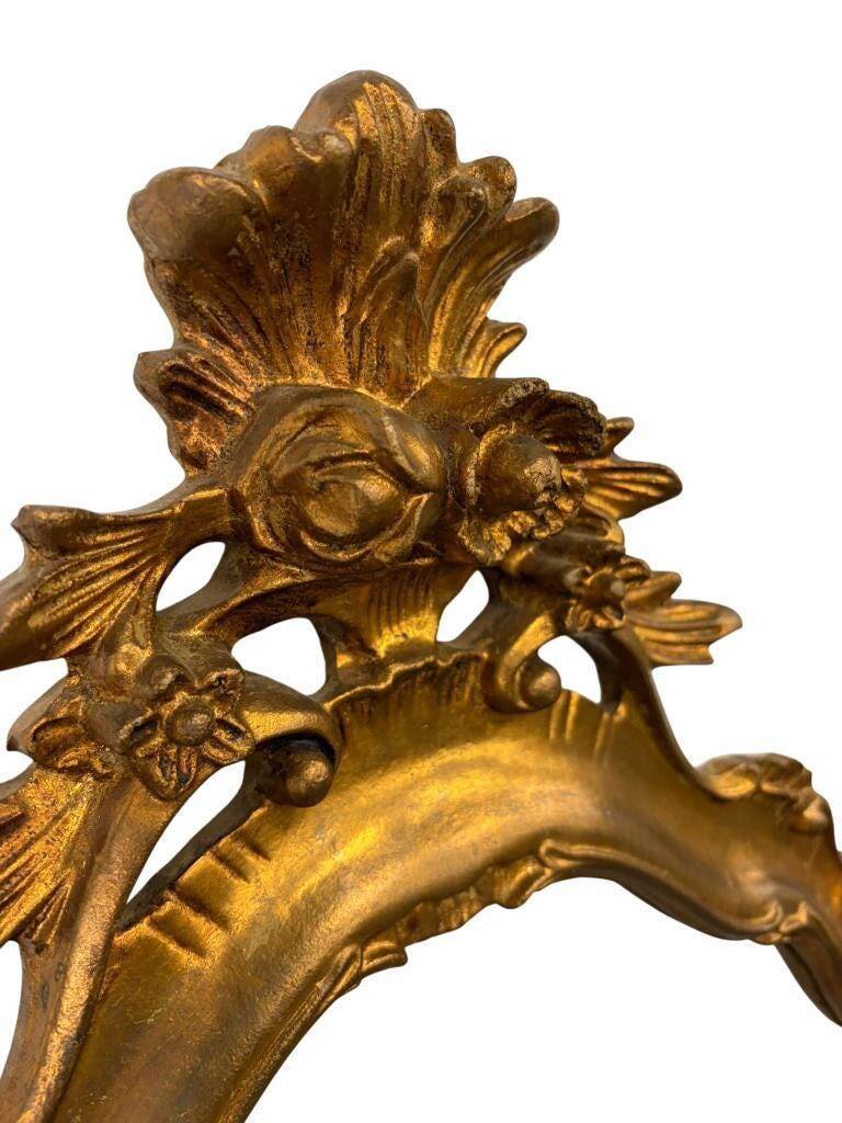 Vintage gold baroque wall mirror