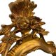 Vintage gold baroque wall mirror