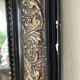 Antique Louis Philippe mirror in black and gold, 93X68cm
