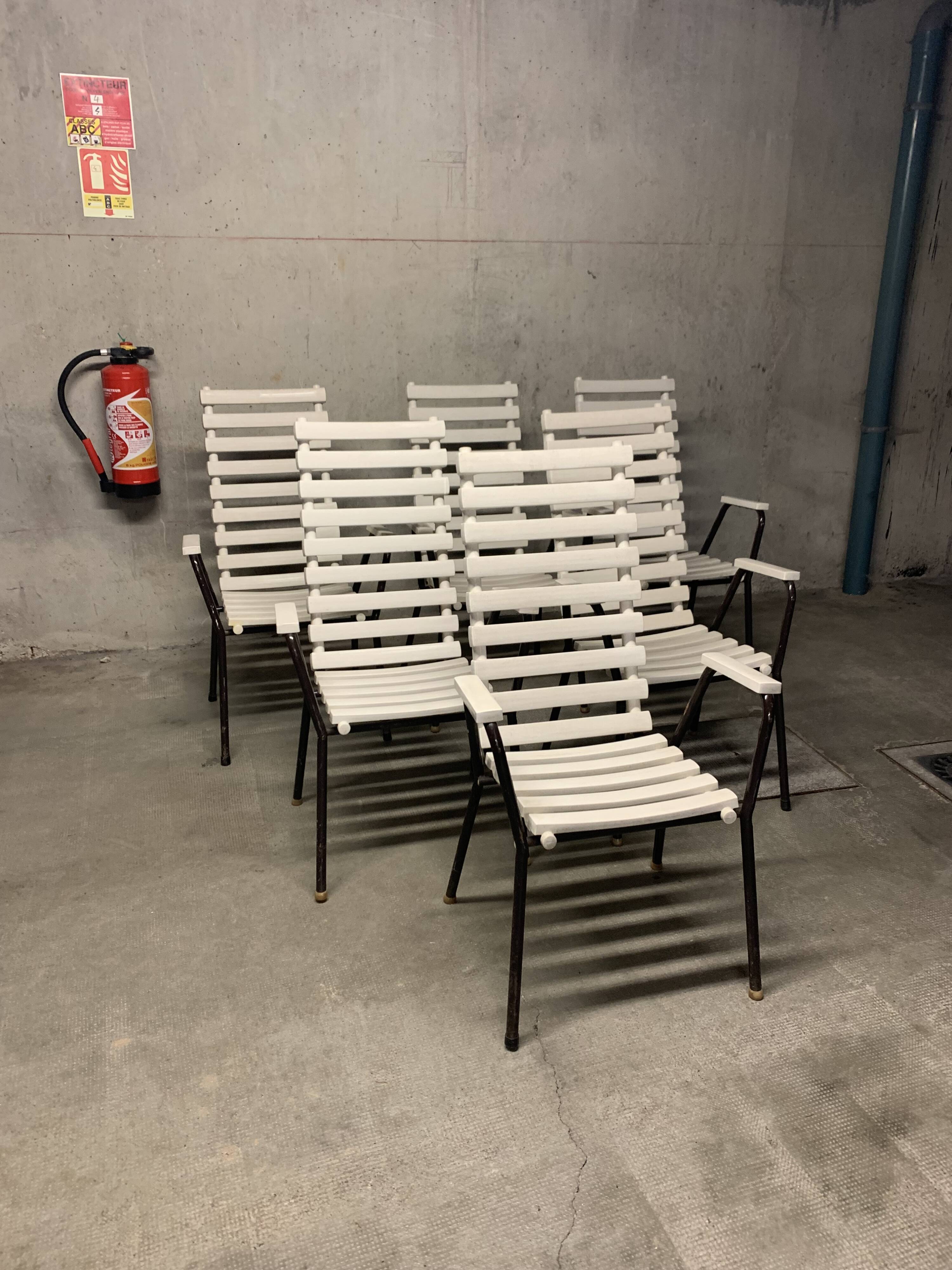 Vintage Garden Furniture Chairs Retro Design 70's Armchair