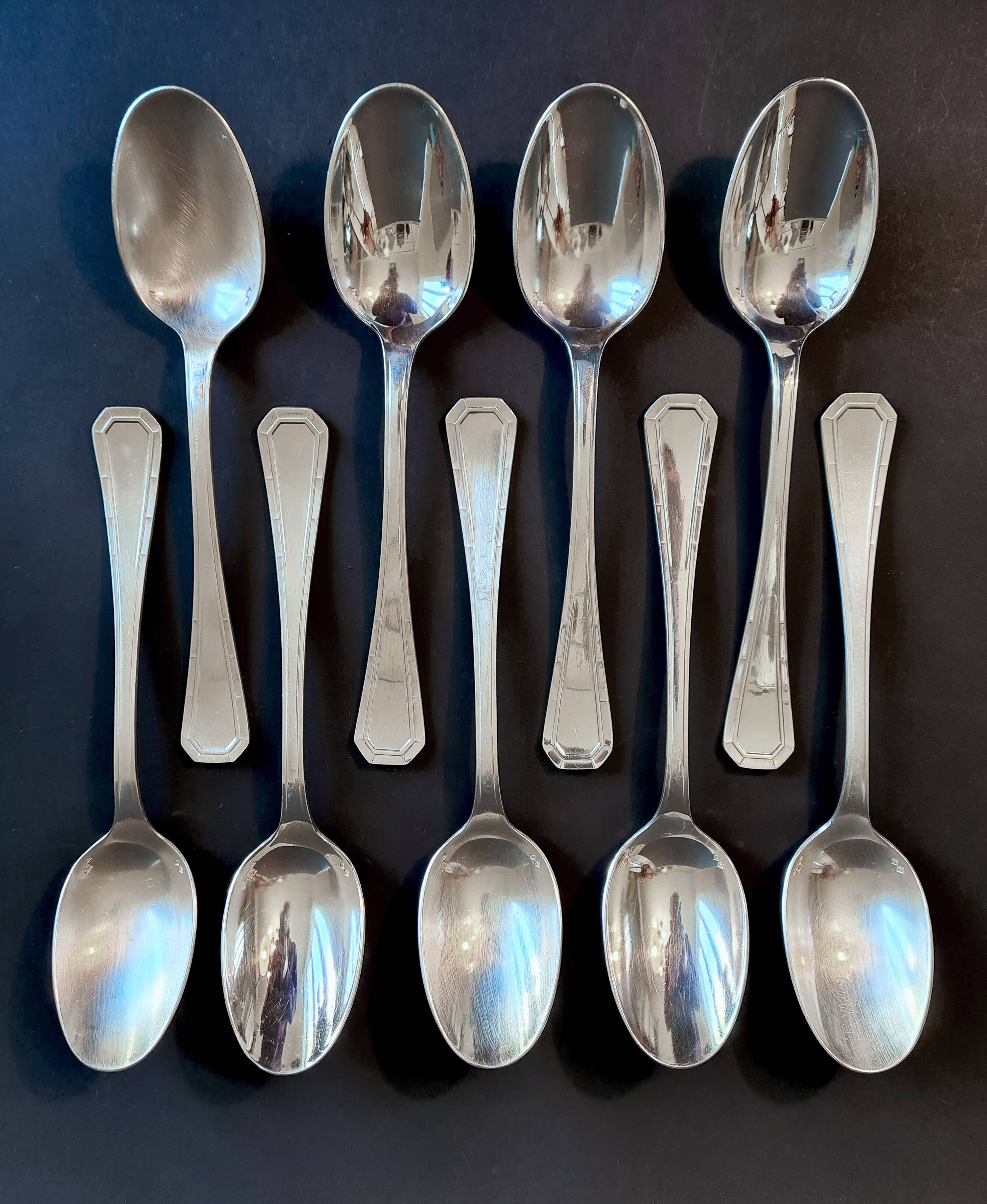 ALFENIDE "CHRISTOFLE" silver-plated cutlery set, TOSCA model. - Ref 09.
