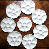 Service oyster plates slurry Gien