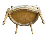 Louis XVI shepherdess in floral fabric