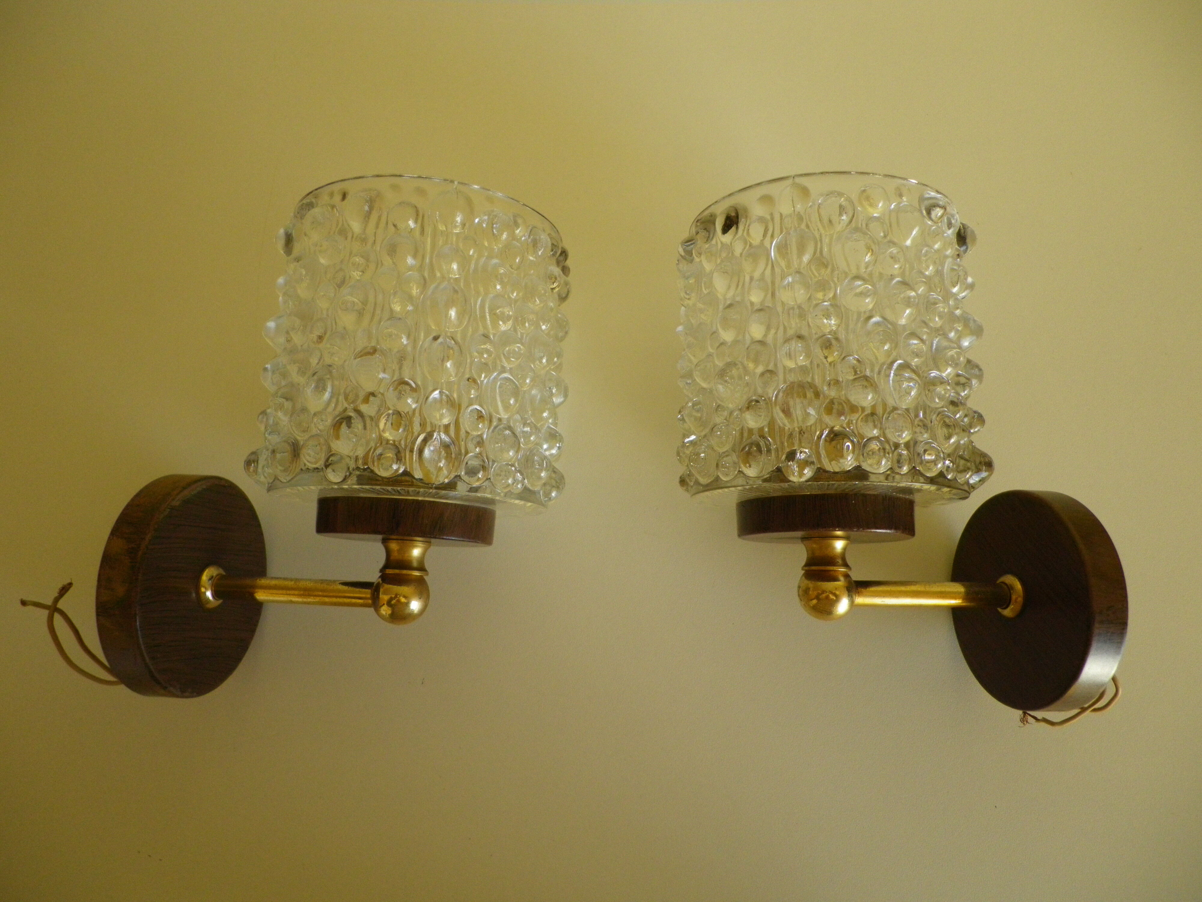 Pair of old sconces, brand Delmas