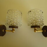 Pair of old sconces, brand Delmas