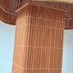 Bedside lamp in raffia