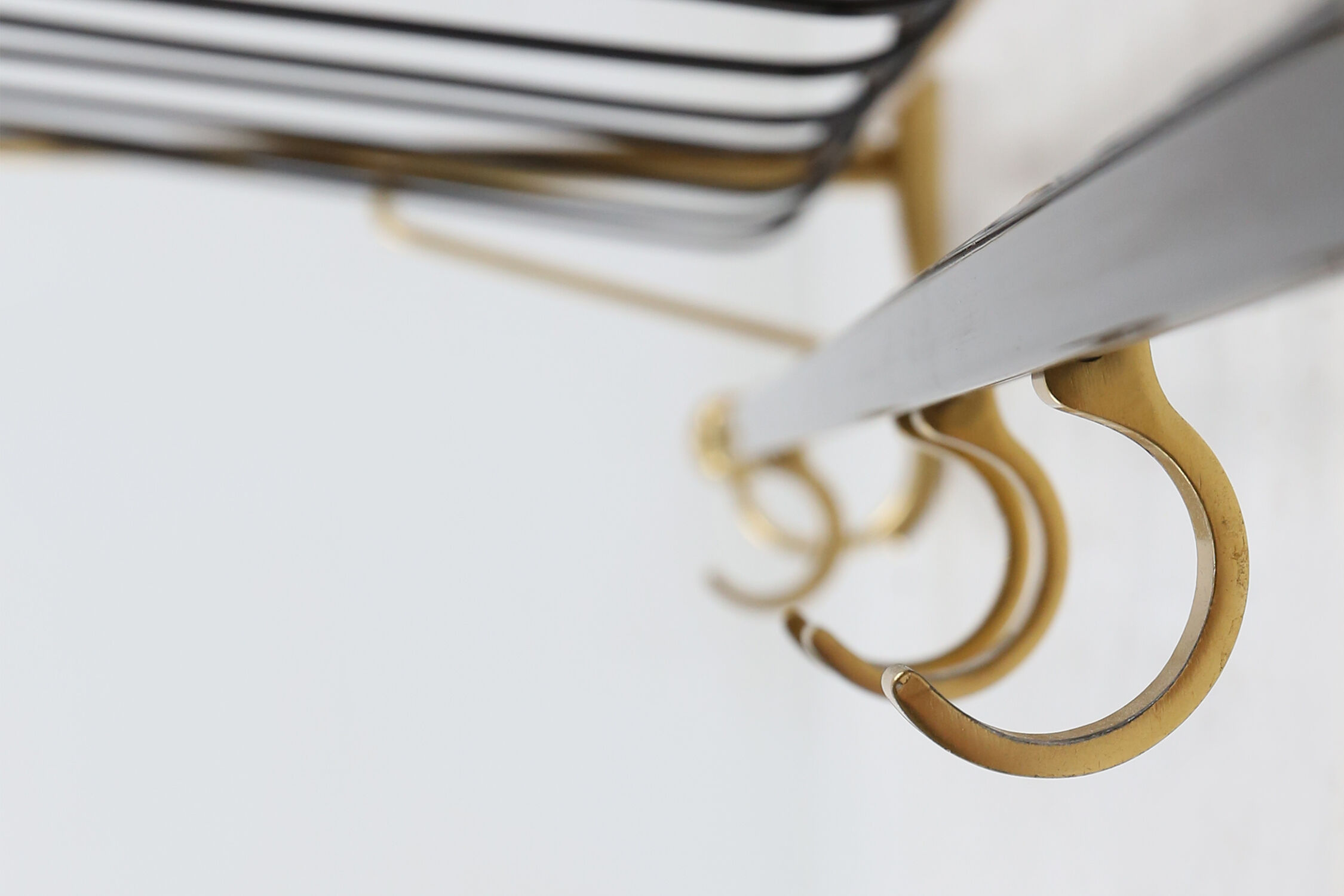 Gold color coat rack, 1960's