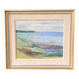 Anders A. Jonsson, Swedish Modern Landscape , 1950s, Oil on Panel, Framed