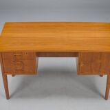 Small Mid-Century Danish Teak Desk, 1970s