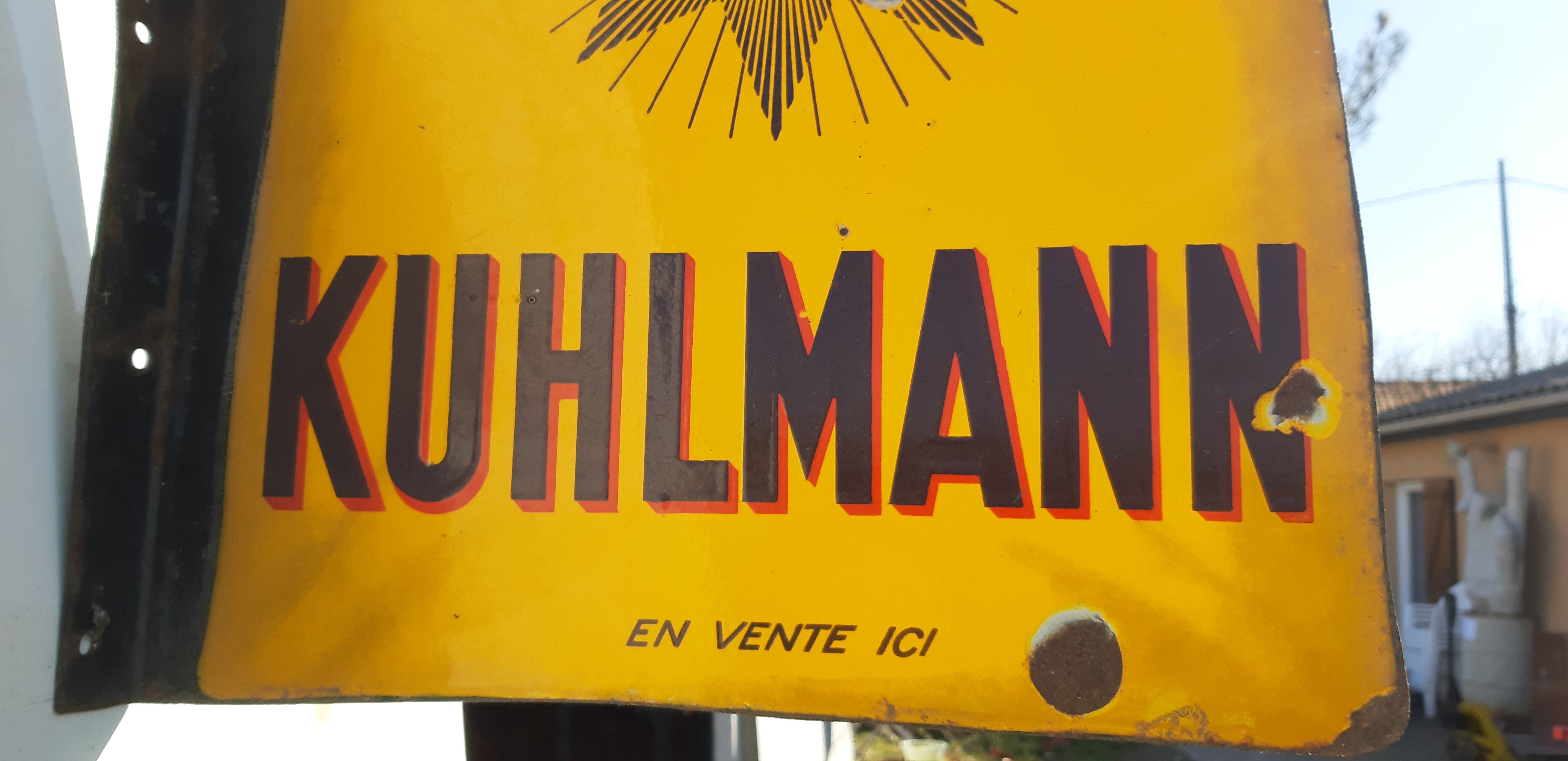 Enamelled plate Kuhlmann