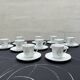 Set of 10 cups and 10 saucers porcelain from Sologne.
