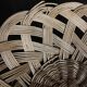 Large vintage woven wicker basket
