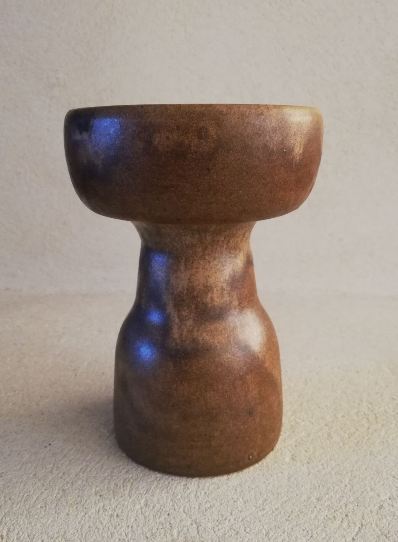 Stoneware candle holder