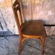 Ancienne chaise bistrot baumann bois clair vintage #a566