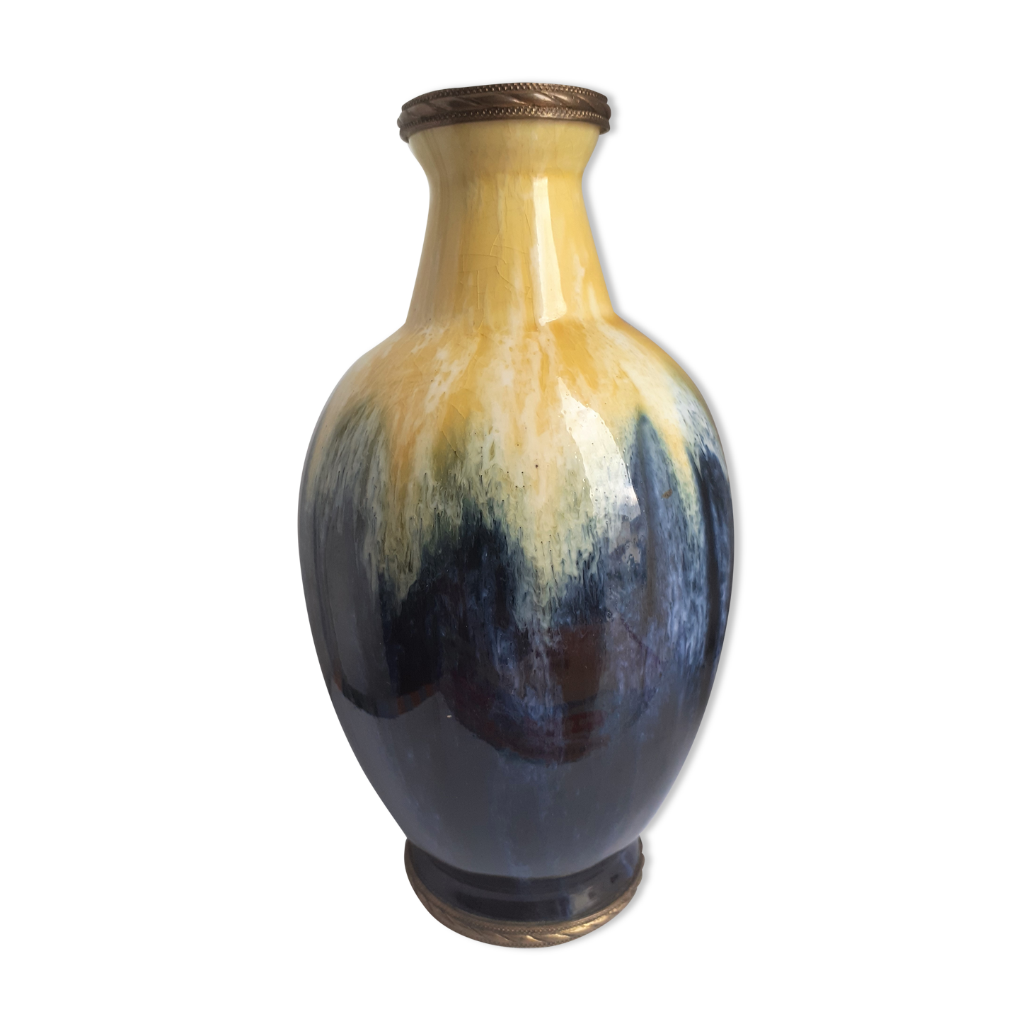 Vase en faïence vernissée Boch La Louvière