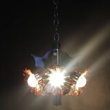 1970s Chandelier with Murano Glass Shades,Italy