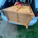 Vintage rattan bookcase 70s