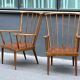 Pair of vintage baumann armchairs