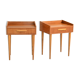 Paire de tables de chevet en teck