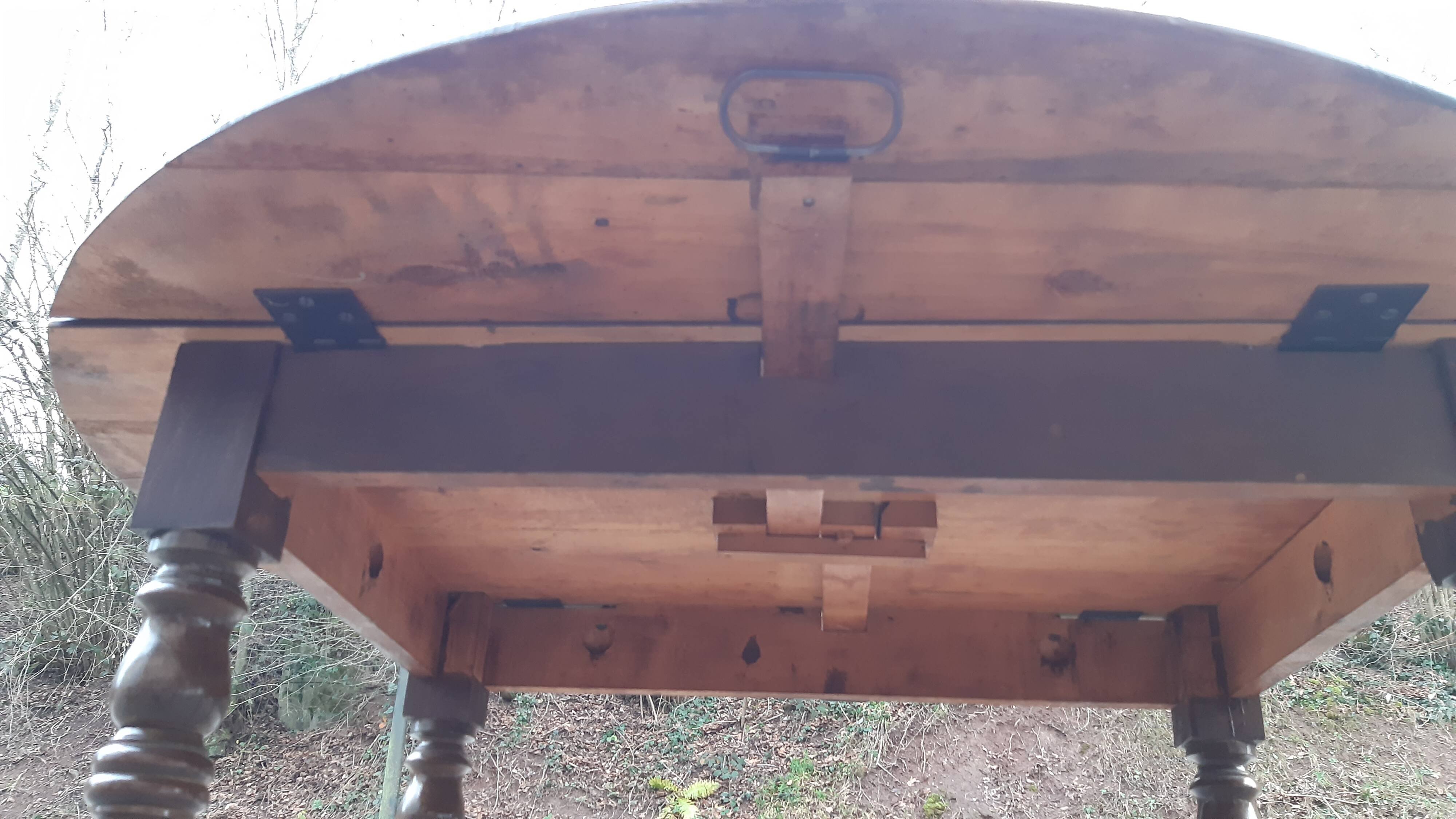 Table with fruit wood flaps, early 20th century