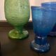 Series of vintage jar vases in bubbled glass paste from the 50s-60s