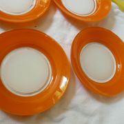 7 assiettes creuses verre Duralex