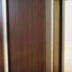 Round mahogany table, Italian design, 1970s, production: Italy