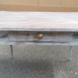 Table de style Louis XV cérusée