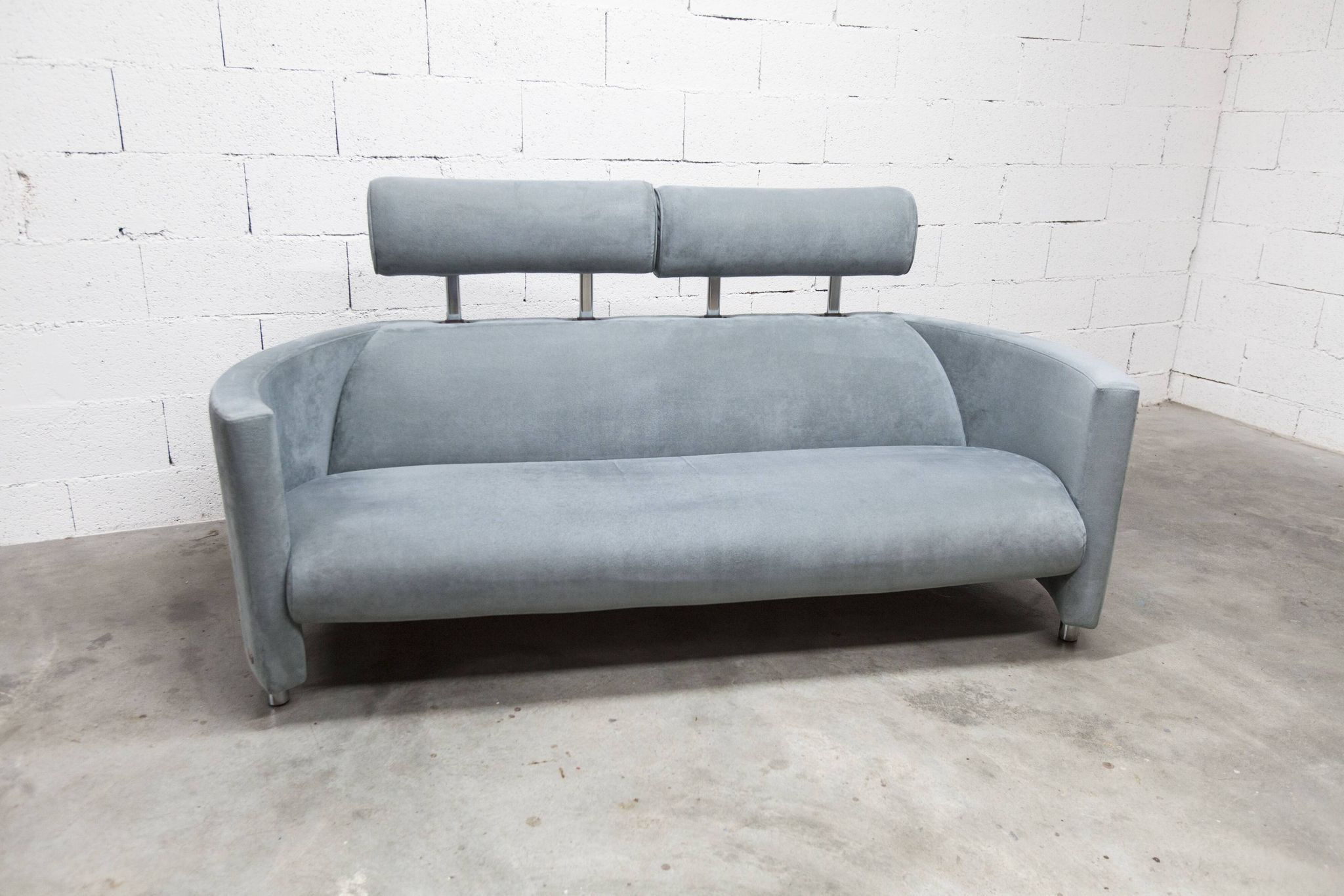 Negresco Sofa Design Bernard Massot for Neology France Moiré Velvet