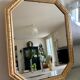 Golden octagonal mirror Art Deco