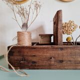 Old Wood Tool Box - Compartment Box
